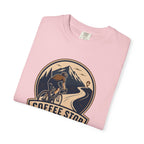 Cyclist Premium Coffee Stop Club Riders T-Shirt Comfort Colors Bicycle Ride to the Café Design Peloton Tee Shirt