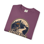 Cyclist Premium Coffee Stop Club Riders T-Shirt Comfort Colors Bicycle Ride to the Café Design Peloton Tee Shirt