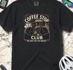 Cyclist Premium Coffee Stop Club Riders T-Shirt Comfort Colors Bicycle Ride to the Bakery Design Peloton Tee Shirt