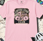 Cyclist Premium Coffee Stop Club Riders T-Shirt Comfort Colors Bicycle Ride to the Bakery Design Peloton Tee Shirt