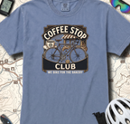 Cyclist Premium Coffee Stop Club Riders T-Shirt Comfort Colors Bicycle Ride to the Bakery Design Peloton Tee Shirt