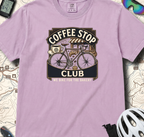 Cyclist Premium Coffee Stop Club Riders T-Shirt Comfort Colors Bicycle Ride to the Bakery Design Peloton Tee Shirt