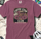 Cyclist Premium Coffee Stop Club Riders T-Shirt Comfort Colors Bicycle Ride to the Bakery Design Peloton Tee Shirt