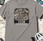 Cyclist Premium Coffee Stop Club Riders T-Shirt Comfort Colors Bicycle Ride to the Bakery Design Peloton Tee Shirt