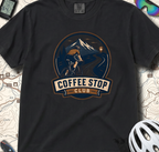 Cyclist Premium Coffee Stop Club Riders T-Shirt Comfort Colors Bicycle Ride to the Café Design Peloton Tee Shirt