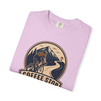 Cyclist Premium Coffee Stop Club Riders T-Shirt Comfort Colors Bicycle Ride to the Café Design Peloton Tee Shirt