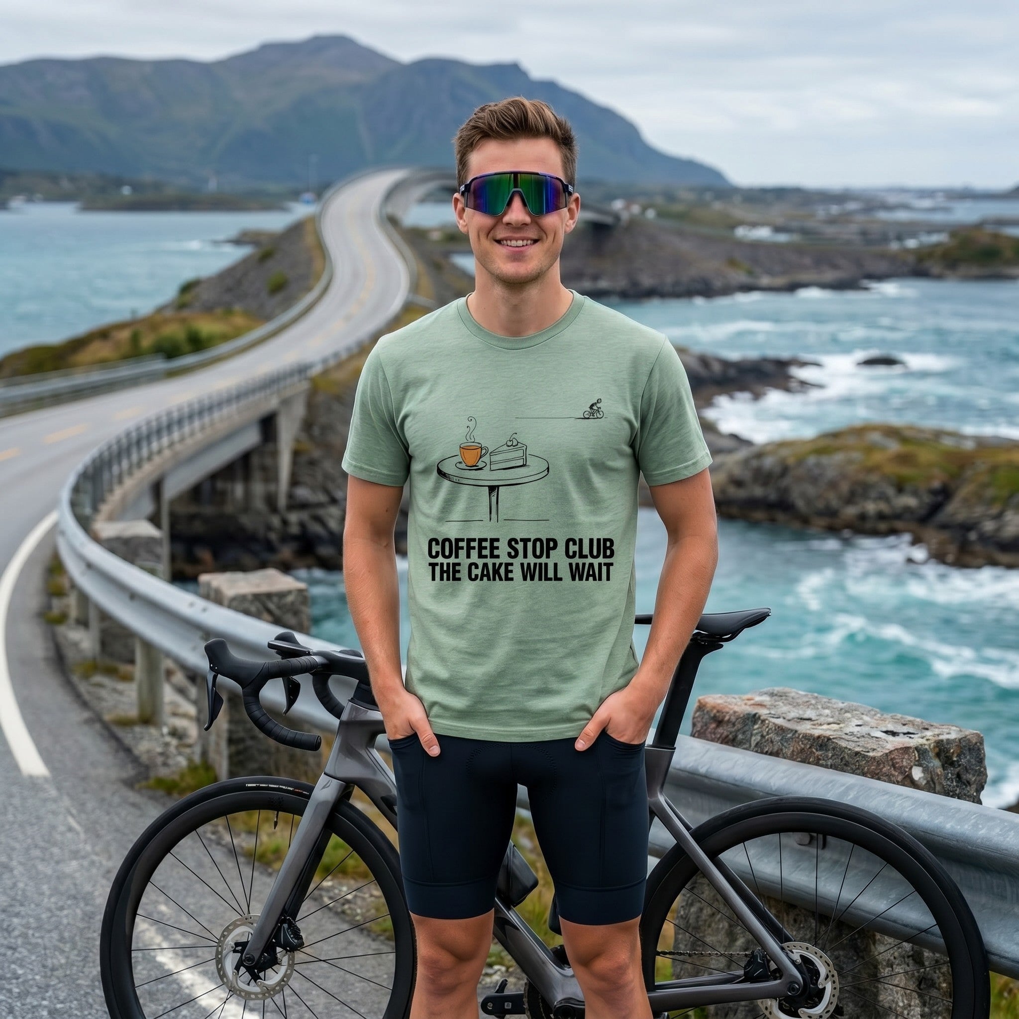 Cake Will Wait Cycling T-Shirt — Bay lifestyle