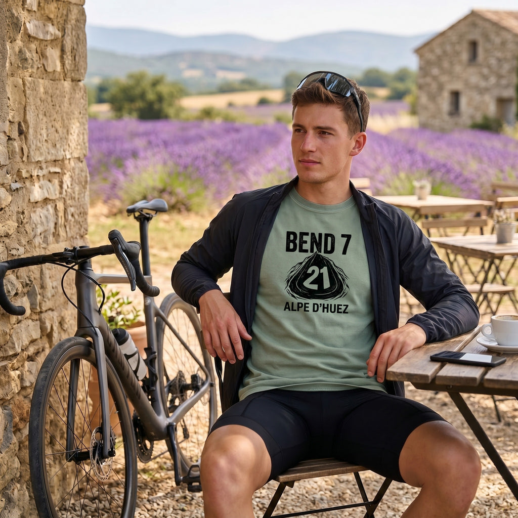 Bend 7 Alpe d'Huez Cyclist T-Shirt — Bay lifestyle
