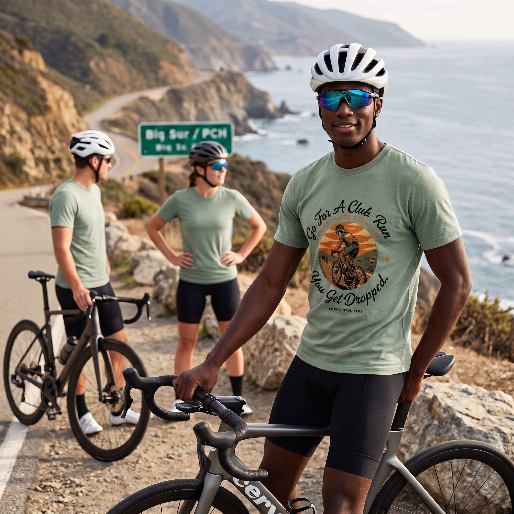 Cyclist Get Dropped T‑Shirt — Bay lifestyle