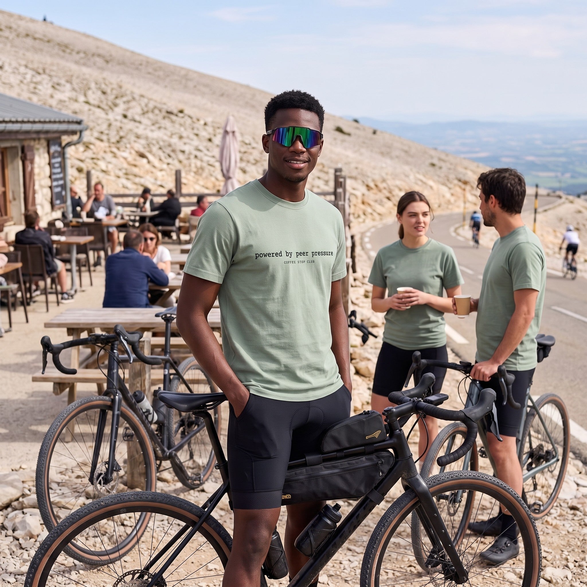 Powered by Peer Pressure Cycling T-Shirt — Bay lifestyle