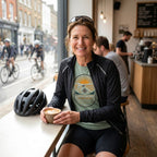 Last to the Café Cyclist T-Shirt — Bay lifestyle
