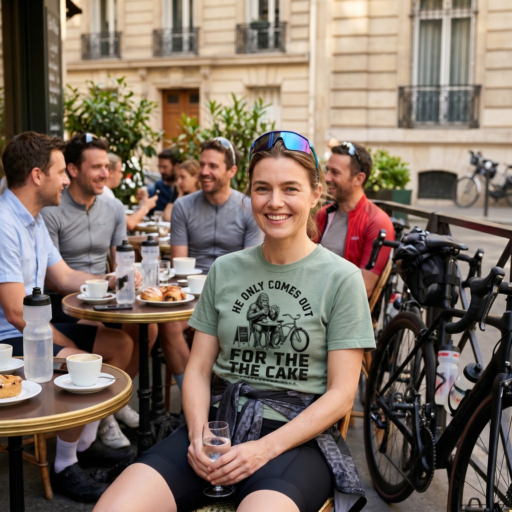 Only For The Cake Cyclist T-Shirt — Bay lifestyle