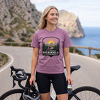 It's Mostly Downhill From Here Cycling T-Shirt — Berry lifestyle