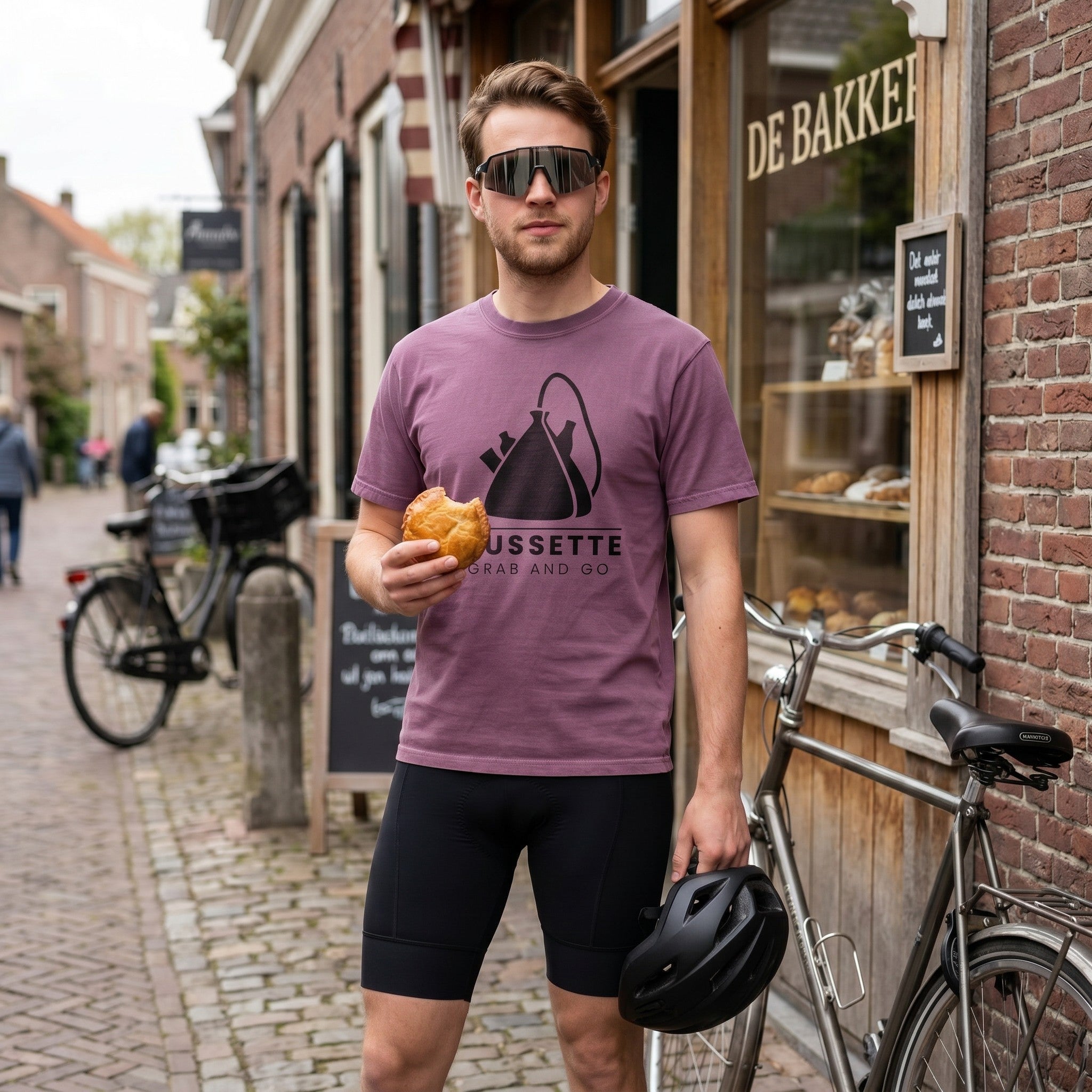 Mussette Grab & Go T‑Shirt — Berry lifestyle