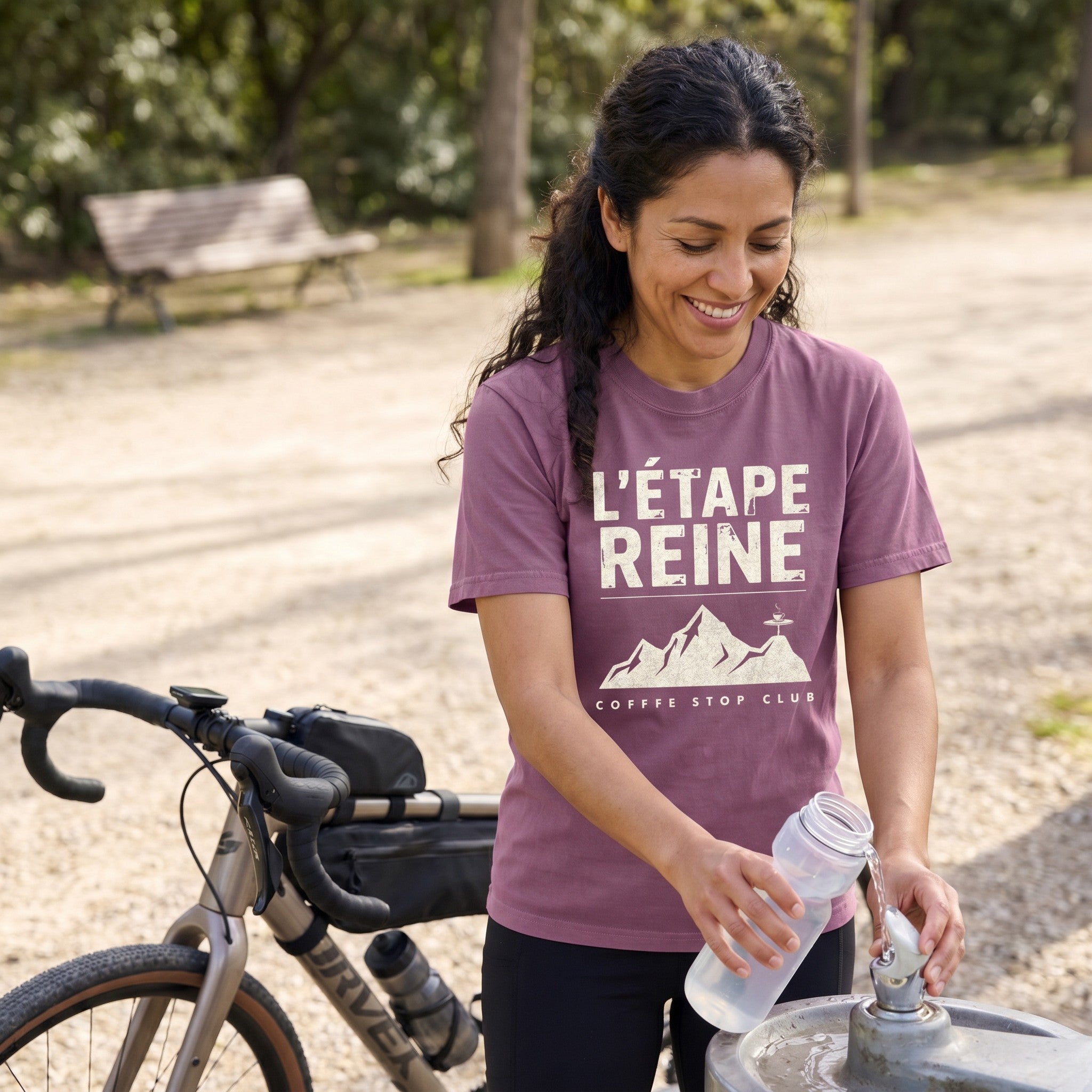 Etape Reine TdF Cyclist T-Shirt — Berry lifestyle