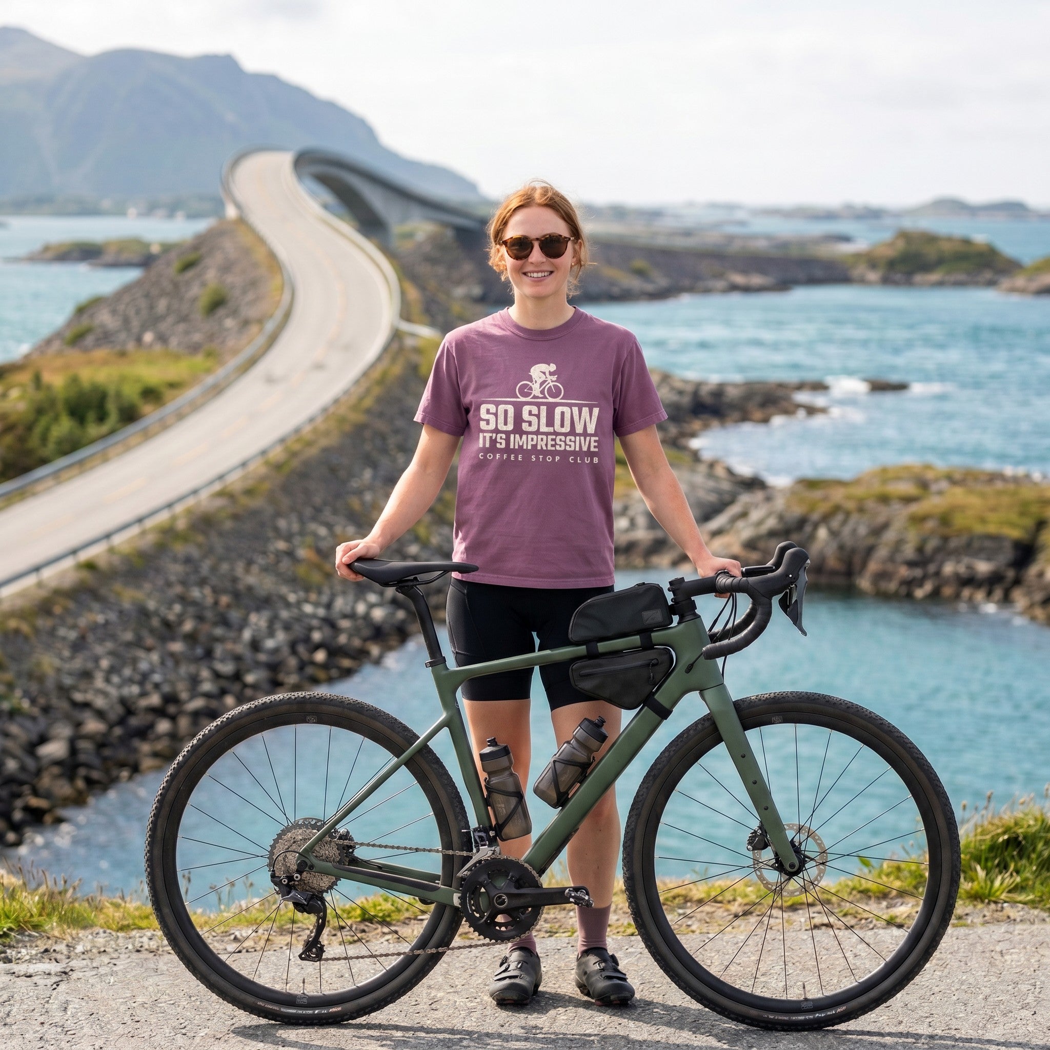 So Slow It's Impressive Cycling T-Shirt — Berry lifestyle