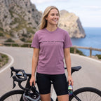 Powered by Peer Pressure Cycling T-Shirt — Berry lifestyle