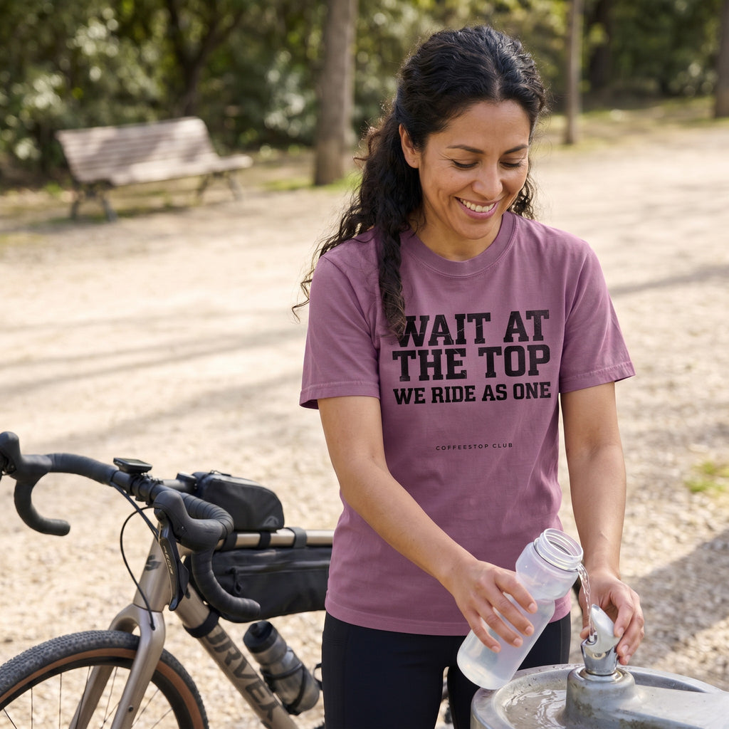 Wait at the Top T‑Shirt — Berry lifestyle