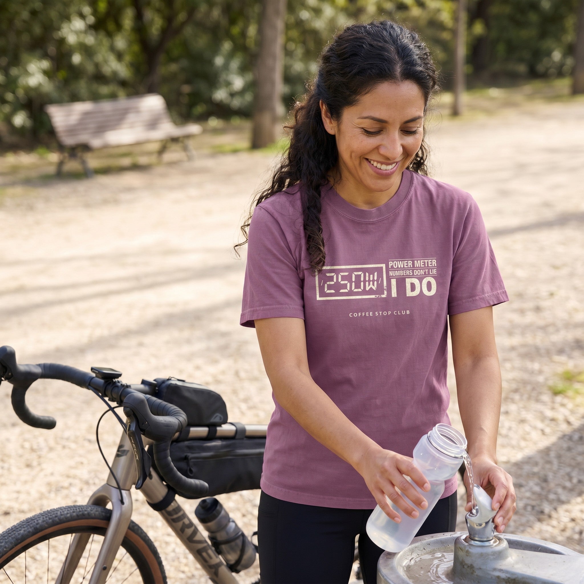 250 Watts T‑Shirt — Berry lifestyle