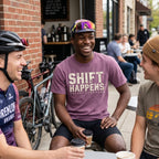 Shift Happens Cycling T-Shirt — Berry lifestyle