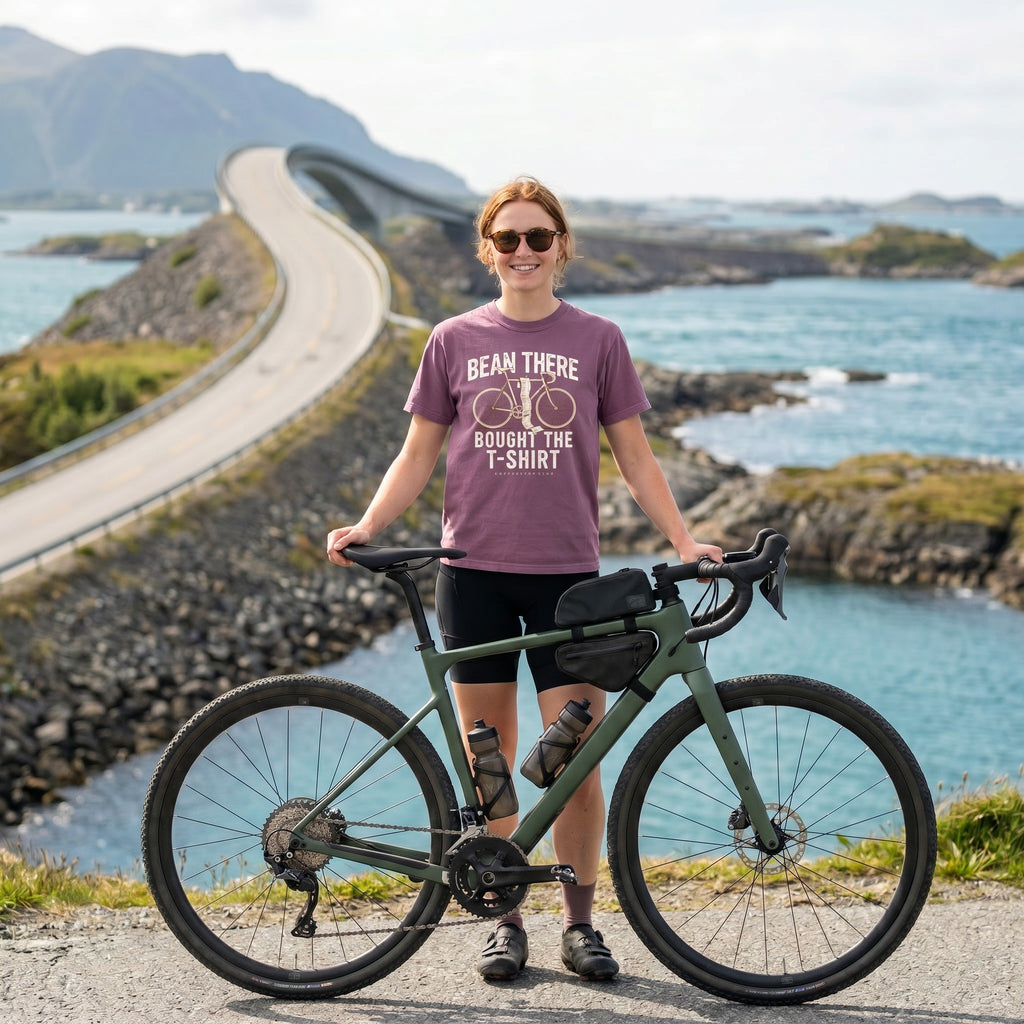 Bean There Cycling T-Shirt — Berry lifestyle