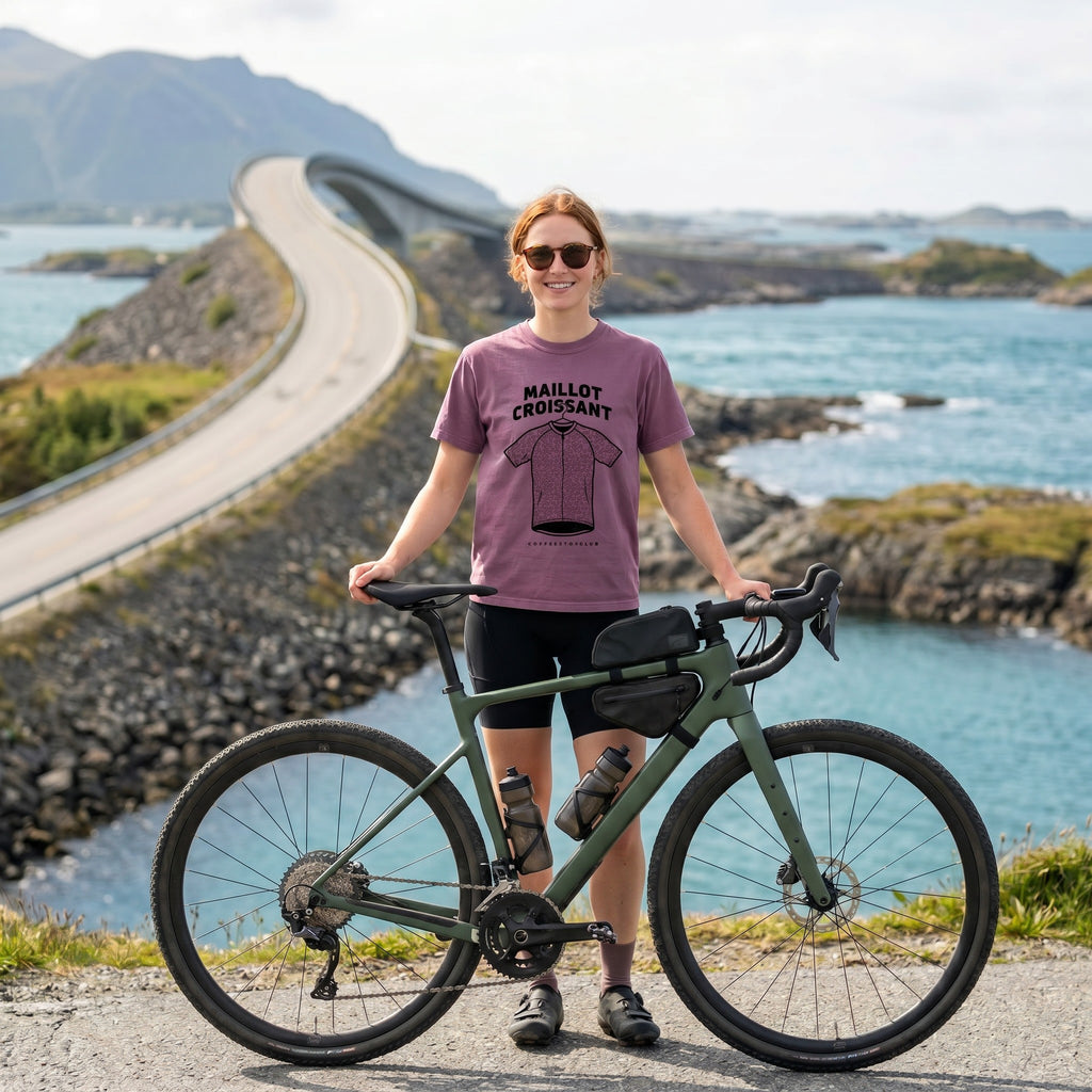 Maillot Croissant Cyclist T-Shirt — Berry lifestyle