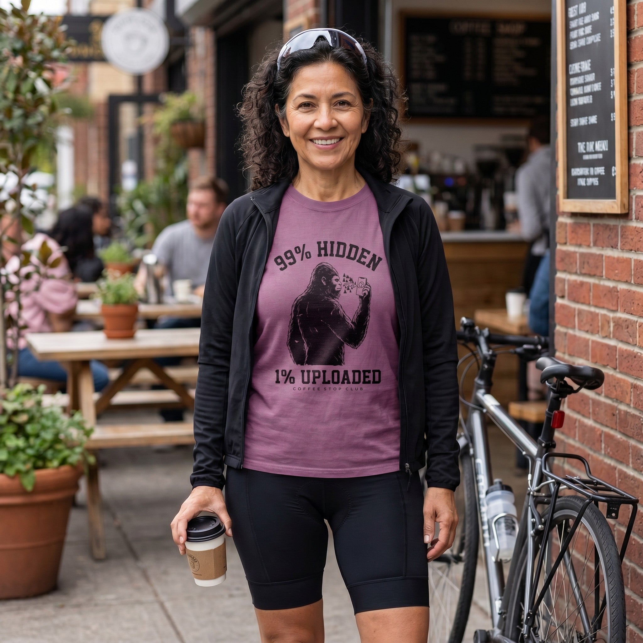 Sasquatch Hidden Cycling T-Shirt — Berry lifestyle
