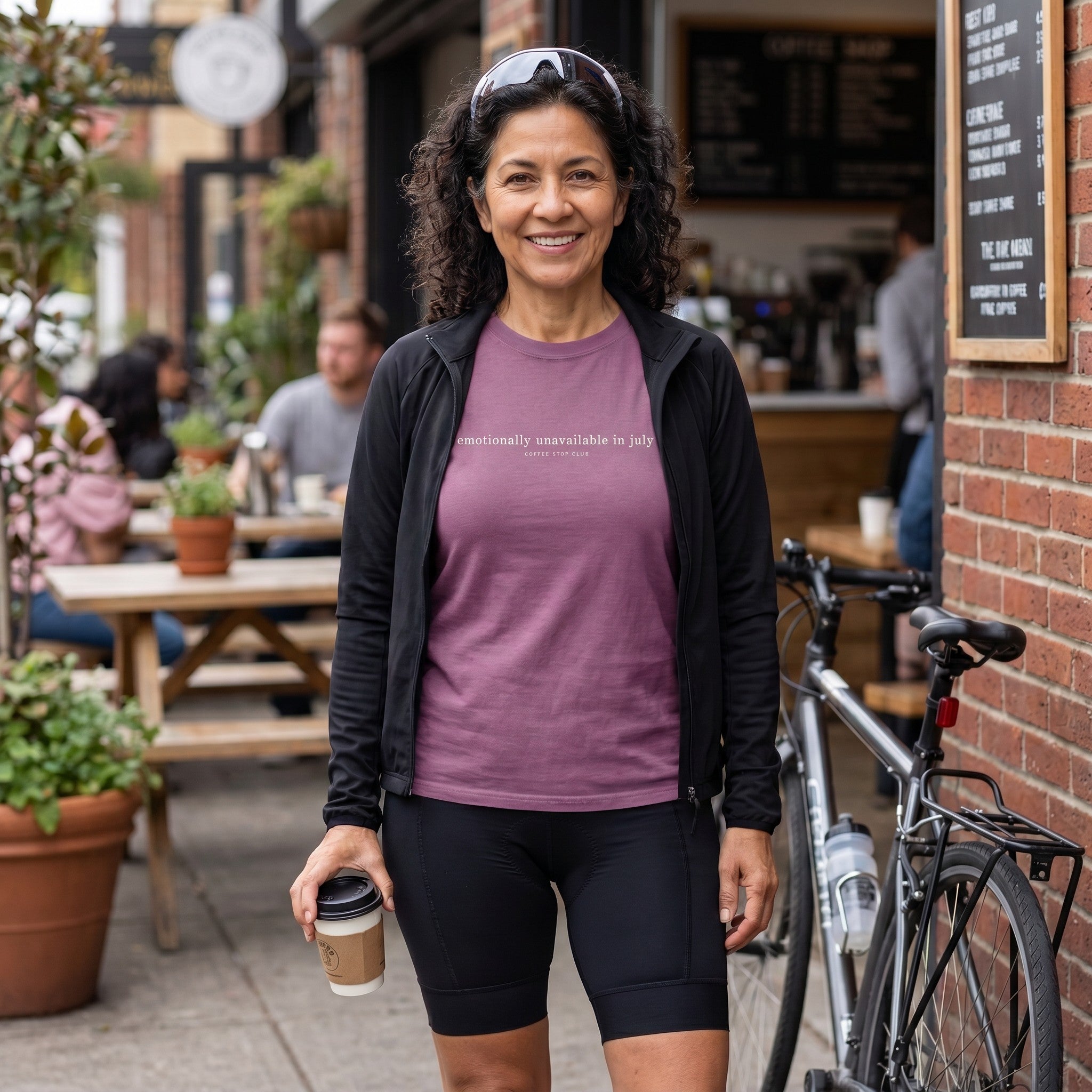 Emotionally Unavailable in July TdF T-Shirt — Berry lifestyle