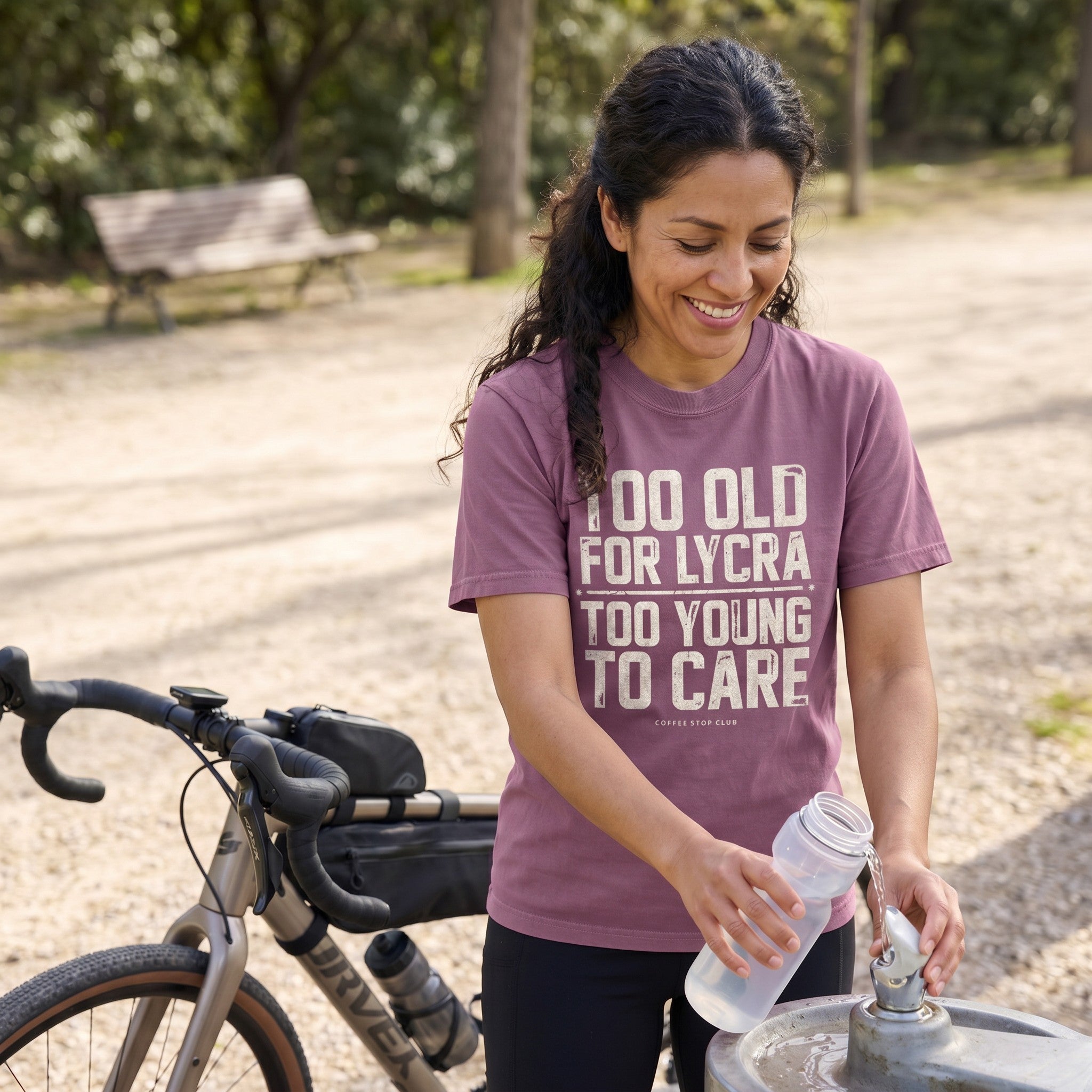 Too Old to Care T‑Shirt — Berry lifestyle