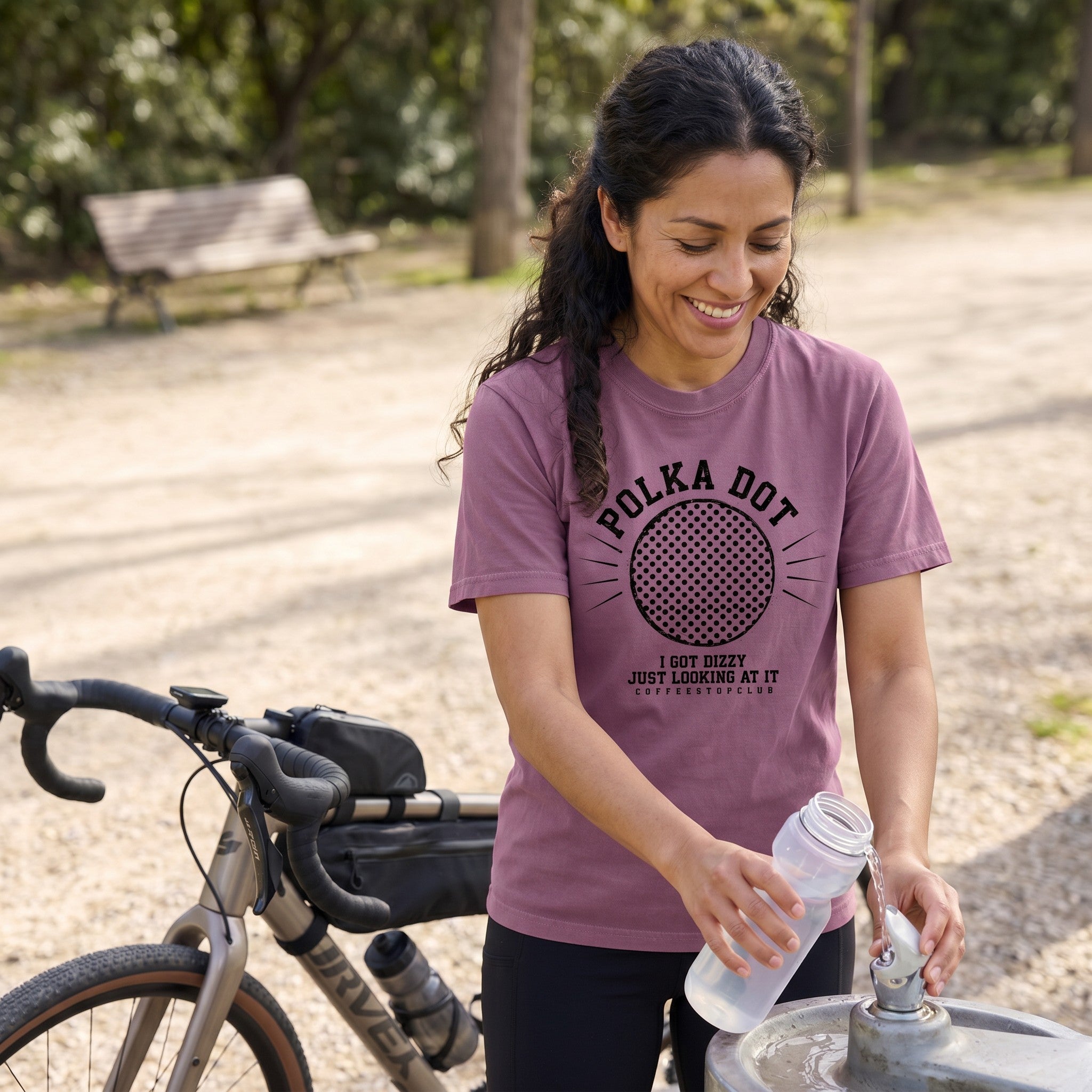 Polka Dot Yellow Cycling T-Shirt — Berry lifestyle