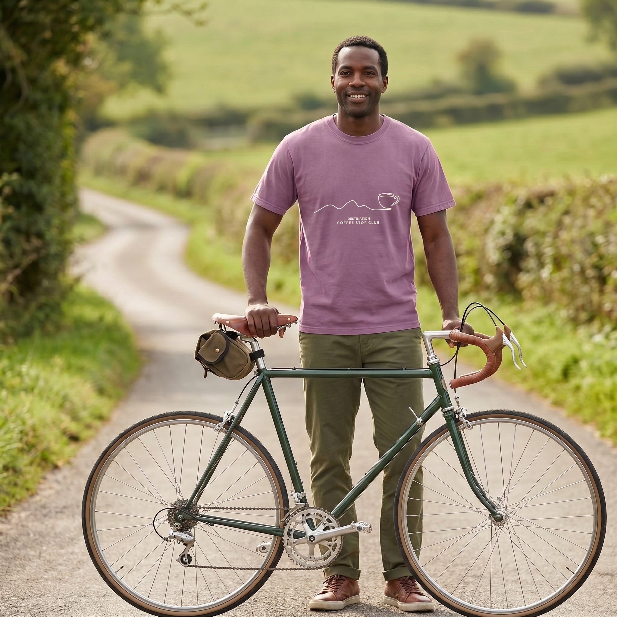 Destination Cycling T-Shirt — Berry lifestyle