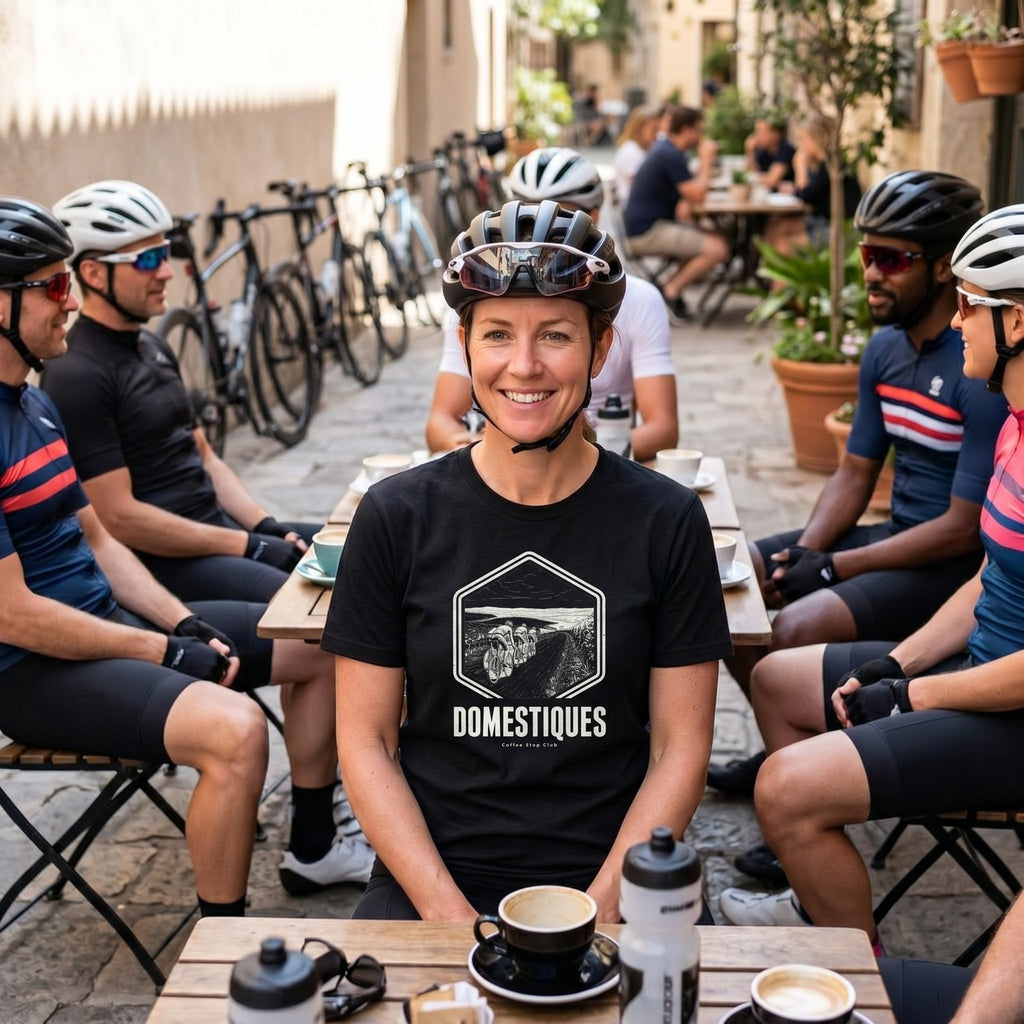 Domestiques Vintage Society T-Shirt — Black lifestyle