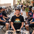 Bonk Prevention Cycling T-Shirt — Black lifestyle