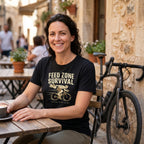 Feed Zone Survival Cycling T-Shirt — Black lifestyle