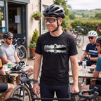 Sasquatch Reflection Cycling T-Shirt — Black lifestyle