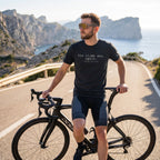 The Climb Won Cycling T‑Shirt — Black lifestyle