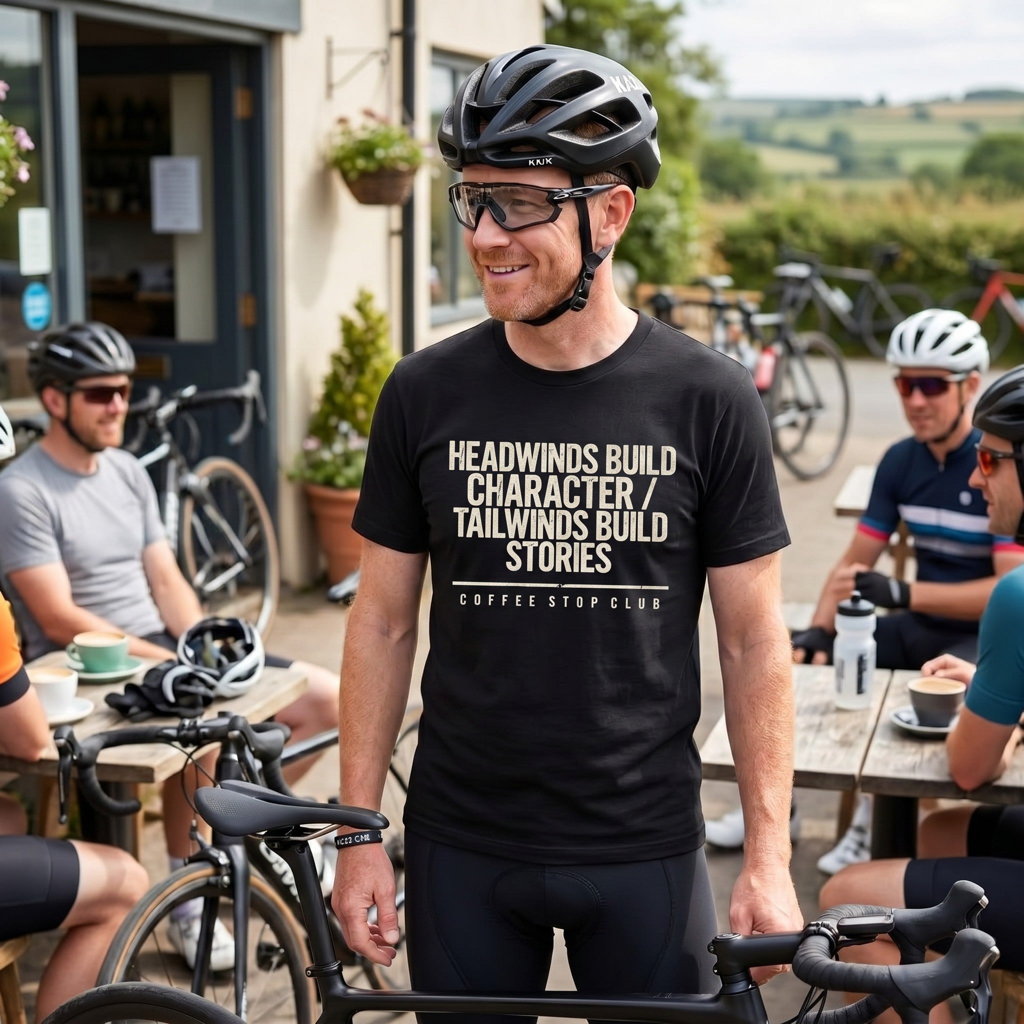 Headwinds Build Character T‑Shirt — Black lifestyle