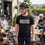 Alone I'm Fast T‑Shirt — Black lifestyle