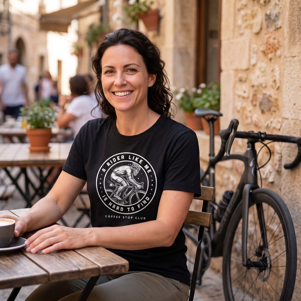 BigFoot Cyclist T‑Shirt — Black lifestyle
