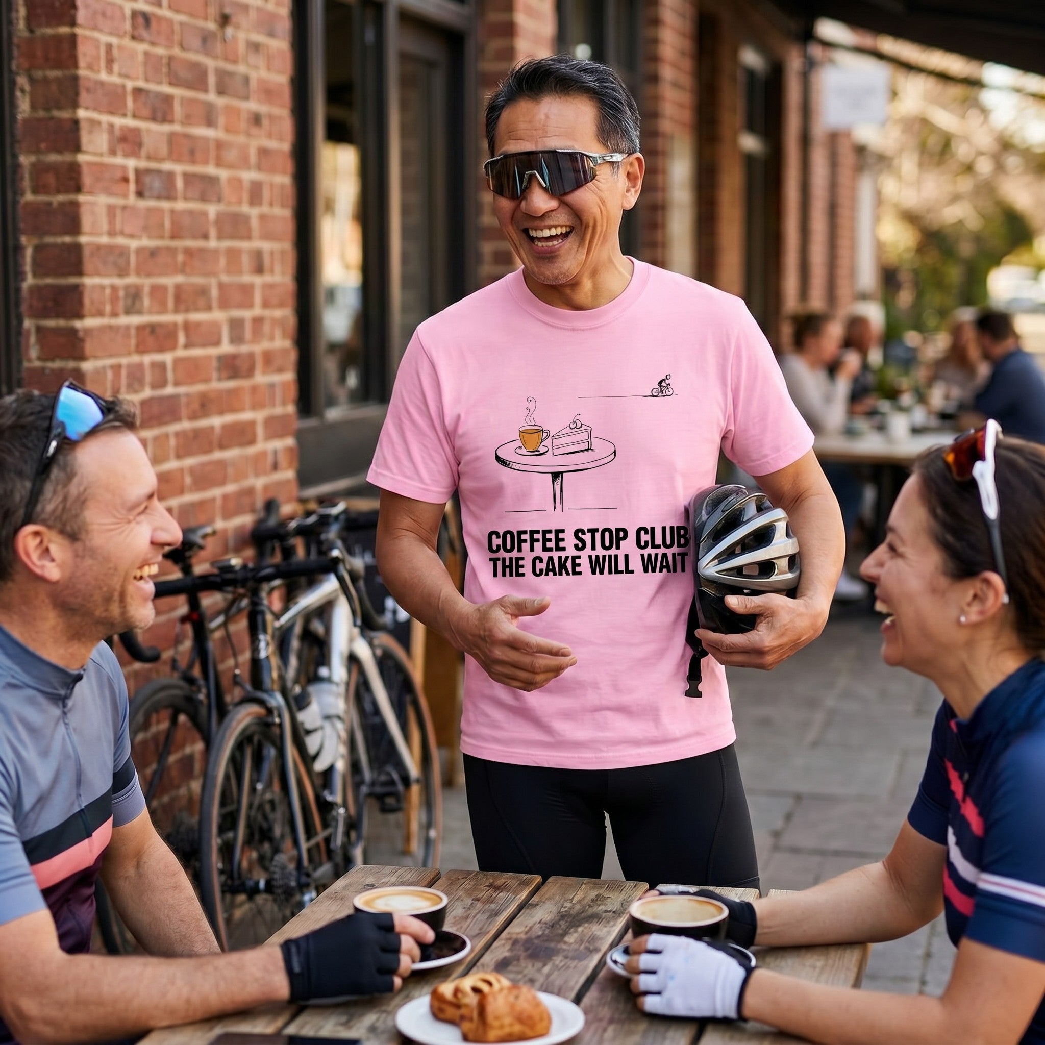 Cake Will Wait Cycling T-Shirt — Blossom lifestyle