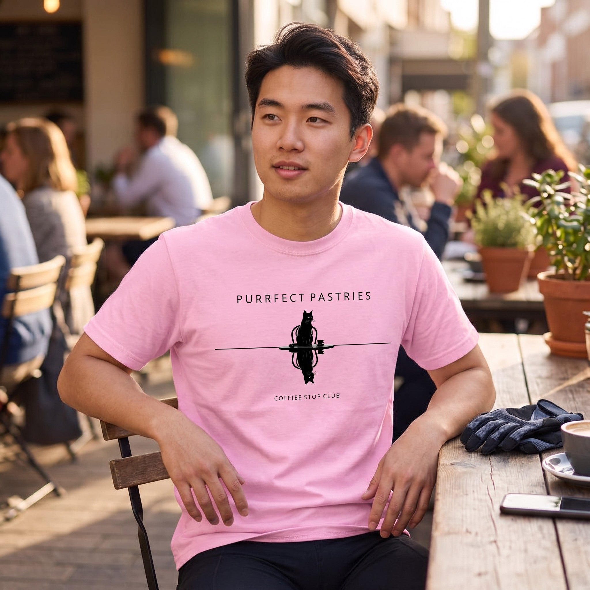 Cat Reflection Cycling T-Shirt — Blossom lifestyle