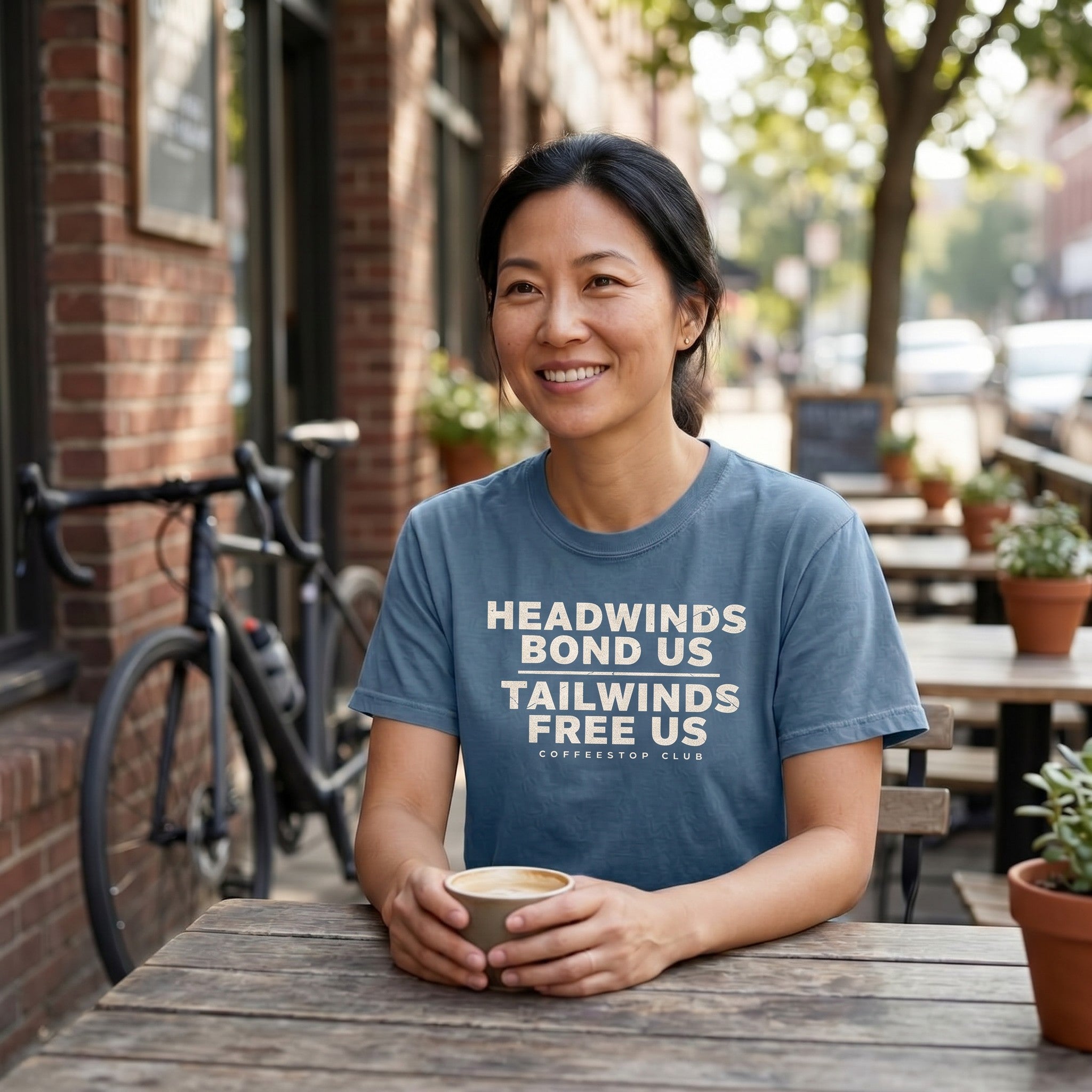 Headwinds Bond Us T‑Shirt — Blue Jean lifestyle