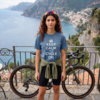 Keep Calm and Cycle On T-Shirt — Blue Jean lifestyle