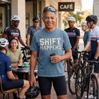 Shift Happens Cycling T-Shirt — Blue Jean lifestyle