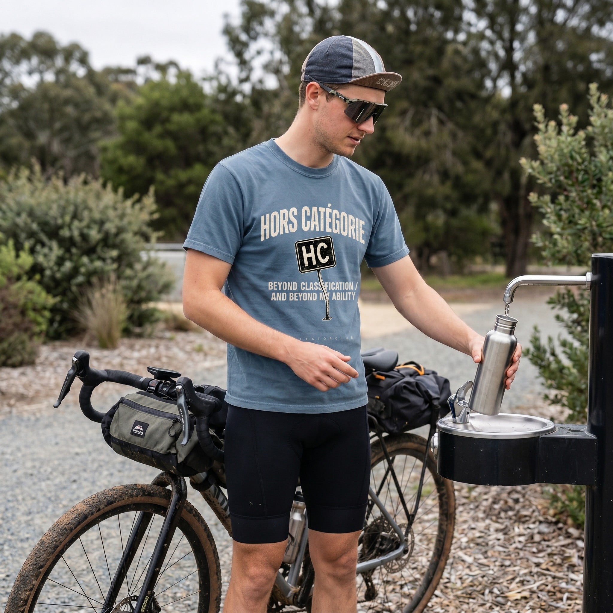 I'm Hors Catégorie Cycling T-Shirt — Blue Jean lifestyle