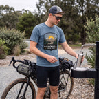 It's Mostly Downhill From Here Cycling T-Shirt — Blue Jean lifestyle