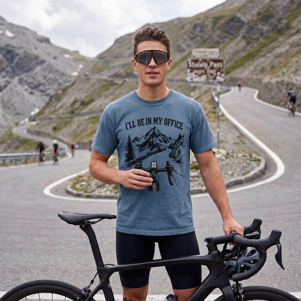 I'll Be In My Office Bike T‑Shirt — Blue Jean lifestyle