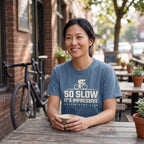 So Slow It's Impressive Cycling T-Shirt — Blue Jean lifestyle