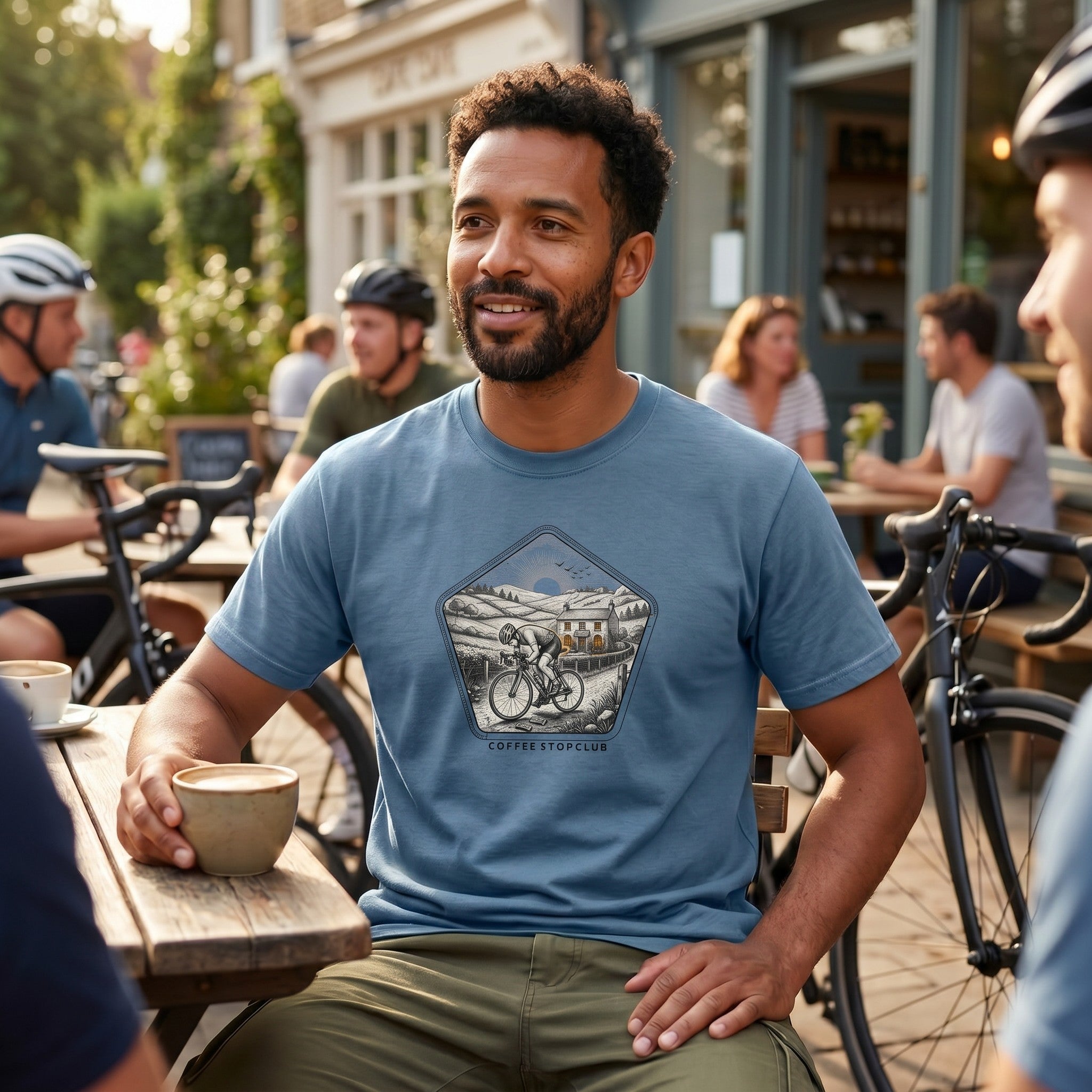 The Bonk Cyclist T-Shirt — Blue Jean lifestyle