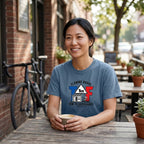 1km to the Croissants TdF Cycling T-Shirt — Blue Jean lifestyle